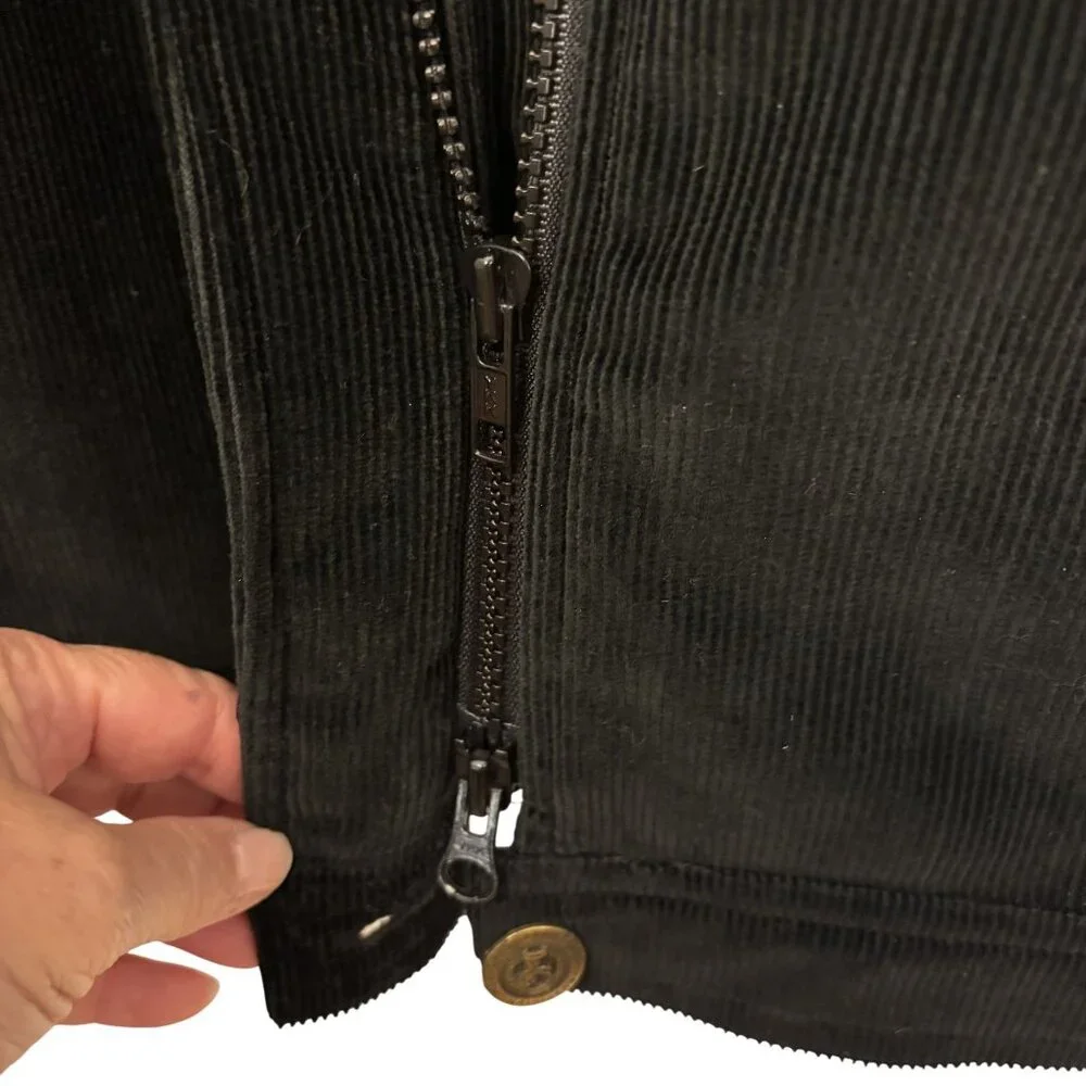 Vintage Black DonCaster Corduroy Jacket Casual/Chore/Retro Style - Picture 7 of 16